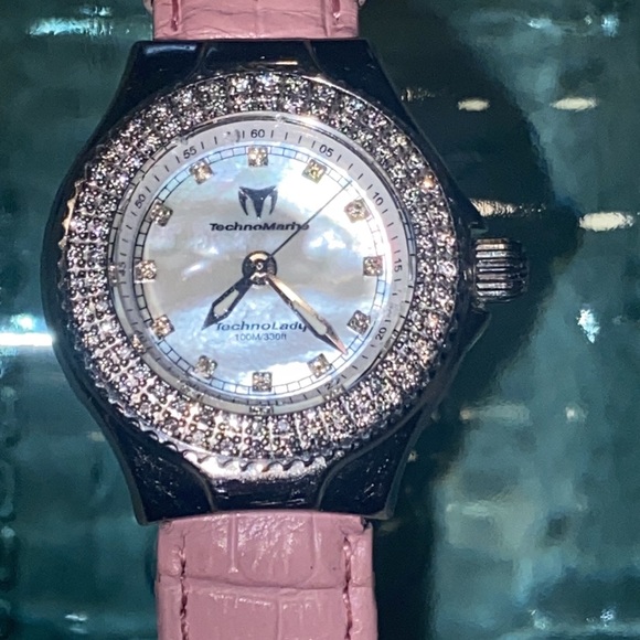TechnoMarine TechnoLady Diamond Bezel Mother of Pearl Watch - Picture 4 of 17